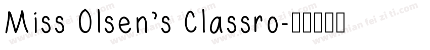 Miss Olsen’s Classro字体转换